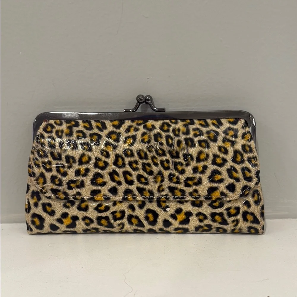Gold Clutch & Leopard Print Wallet Bundle - Picture 3 of 10